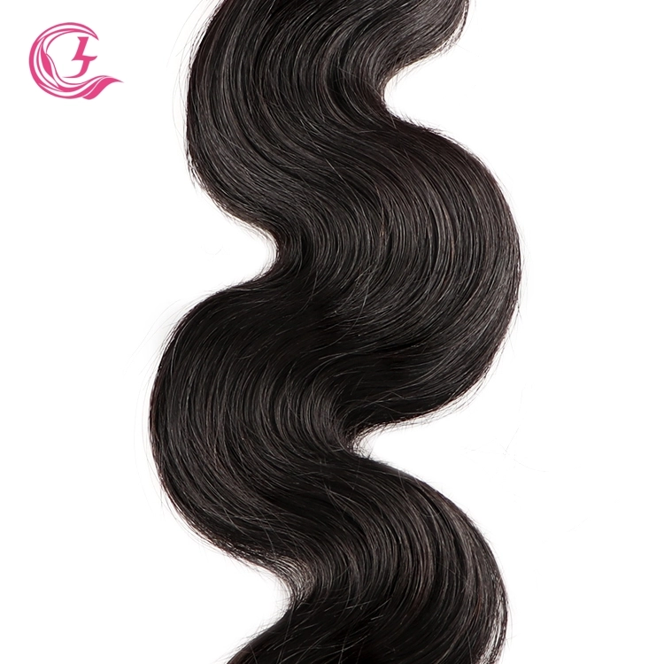 Raw Hair Body Wave Bundle Natural black color 100g With Double Weft