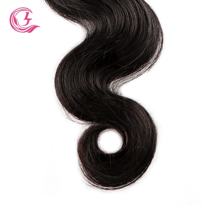 Raw Hair Body Wave Bundle Natural black color 100g With Double Weft