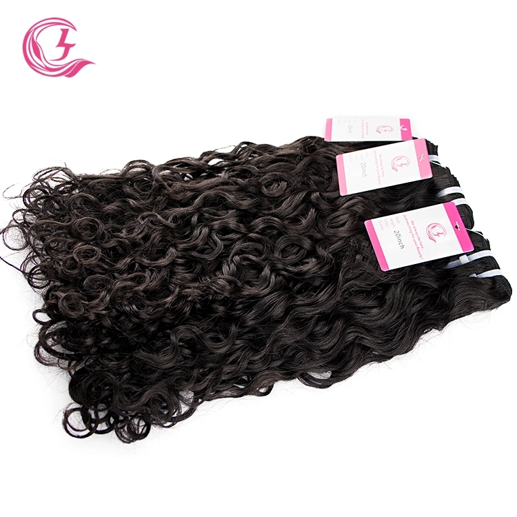 Unprocessed Raw Hair Natural Wave Bundle Natural black color 100g With Double Weft