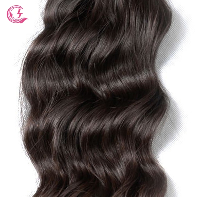 Unprocessed Raw Hair indian wave Bundle Natural black color 100g With Double Weft