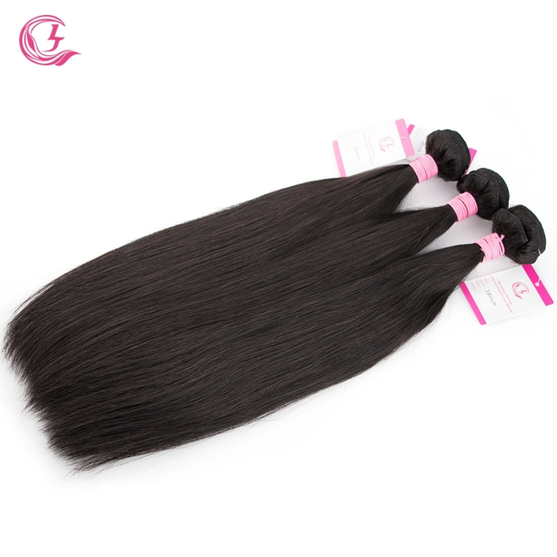 Virgin Hair of Straight Bundle Natural black color 100g With Double Weft For Medium High Market