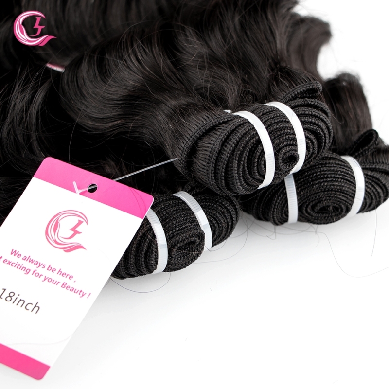 Virgin Hair of indian wave Bundle Natural black color 100g With Double Weft For Medium High Market