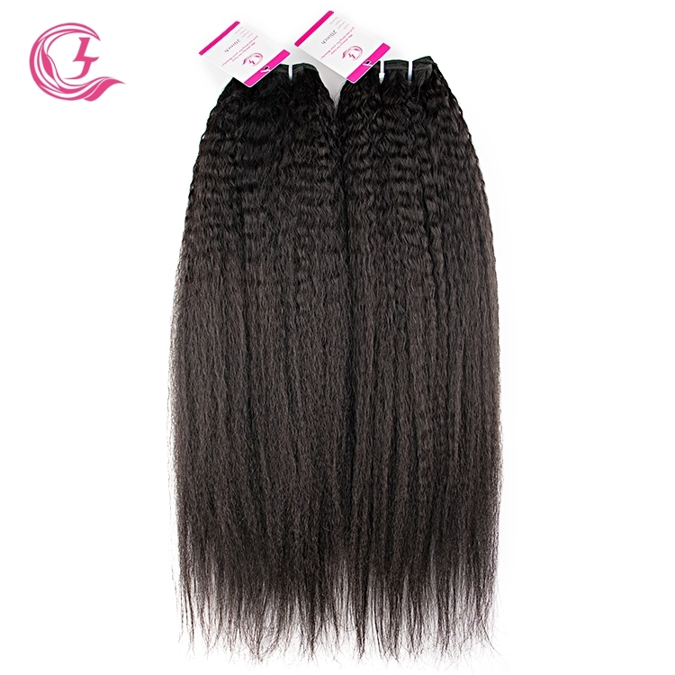 Unprocessed Raw Hair Yaki Straight Bundle Natural black color 100g With Double Weft