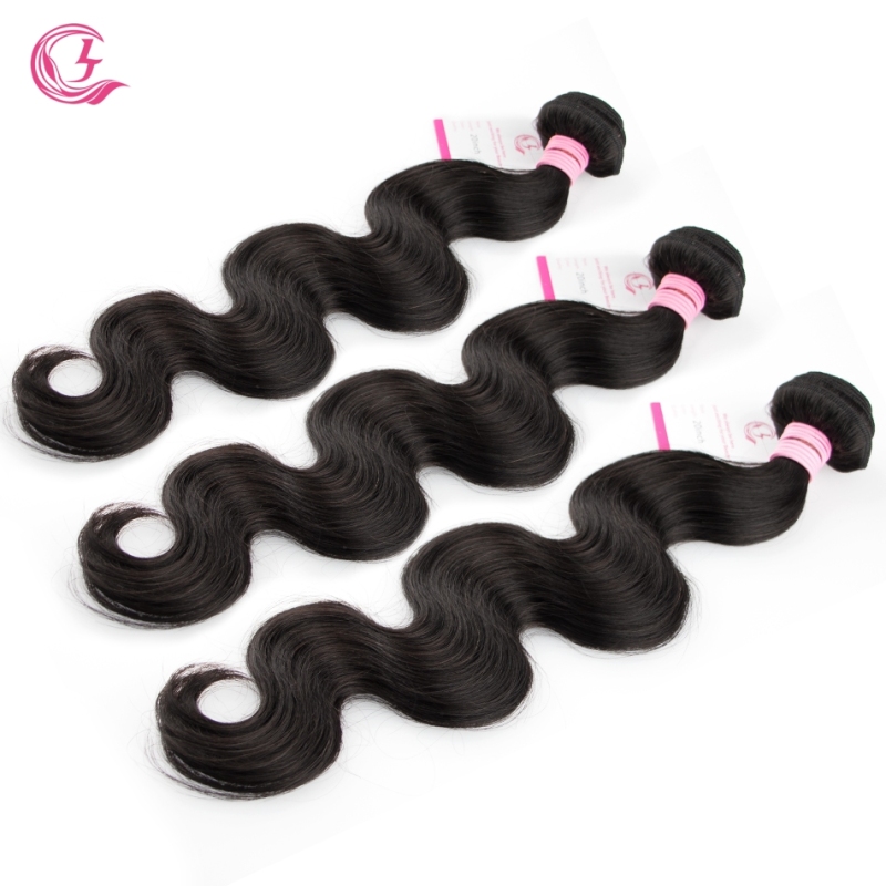 Virgin Hair of Body Wave Bundle Natural black color 100g With Double Weft For Medium High Market