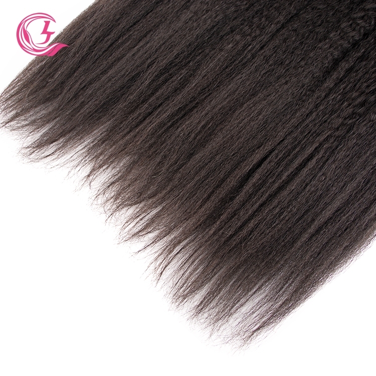 Unprocessed Raw Hair Yaki Straight Bundle Natural black color 100g With Double Weft