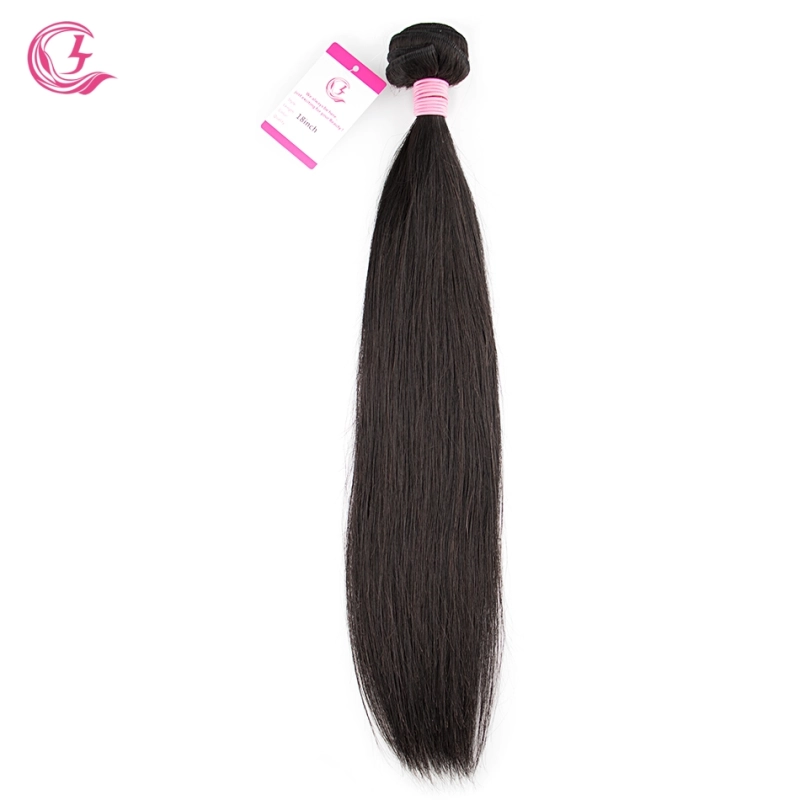 Virgin Hair of Straight Bundle Natural black color 100g With Double Weft For Medium High Market