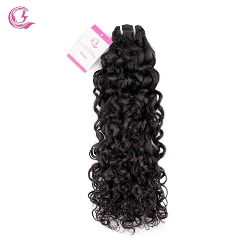 Virgin Hair of French Wave Bundle Natural black color 100g With Double Weft For Medium High Market