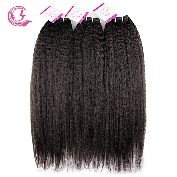 Unprocessed Raw Hair Yaki Straight Bundle Natural black color 100g With Double Weft