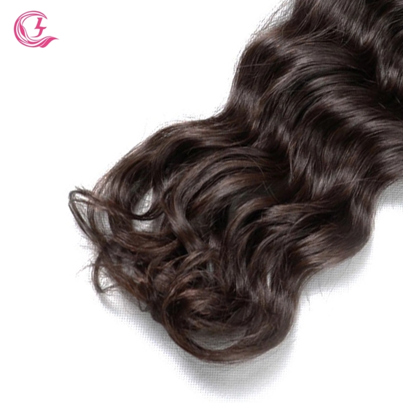 Unprocessed Raw Hair indian wave Bundle Natural black color 100g With Double Weft