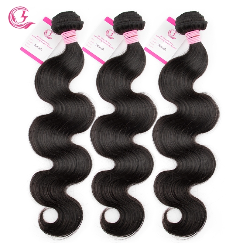 Virgin Hair of Body Wave Bundle Natural black color 100g With Double Weft For Medium High Market