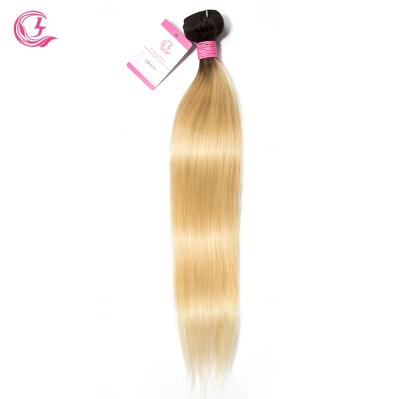 Virgin Hair of Straight Bundle 1B#613 Blonde 100g With Double Weft For Medium High Market