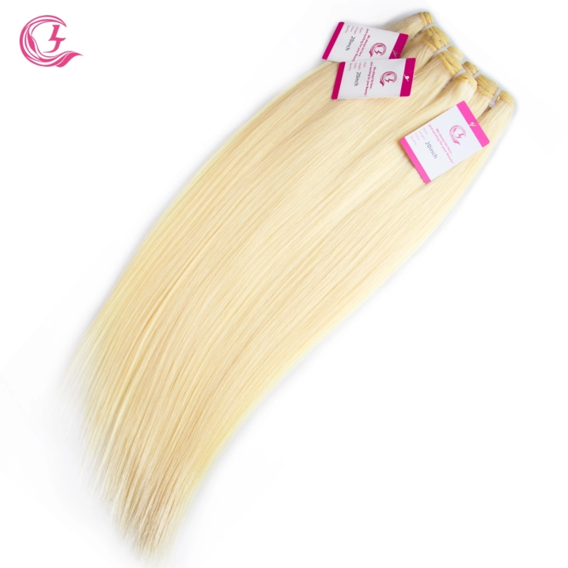 Unprocessed Raw Hair Straight Bundle #613 Blonde 100g With Double Weft