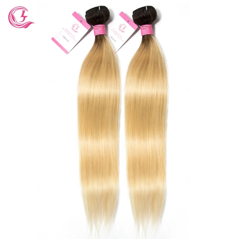 Virgin Hair of Straight Bundle 1B#613 Blonde 100g With Double Weft For Medium High Market