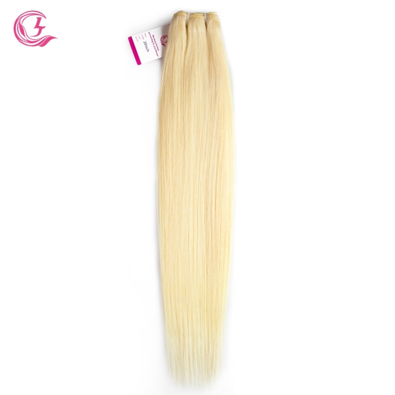 Unprocessed Raw Hair Straight Bundle #613 Blonde 100g With Double Weft