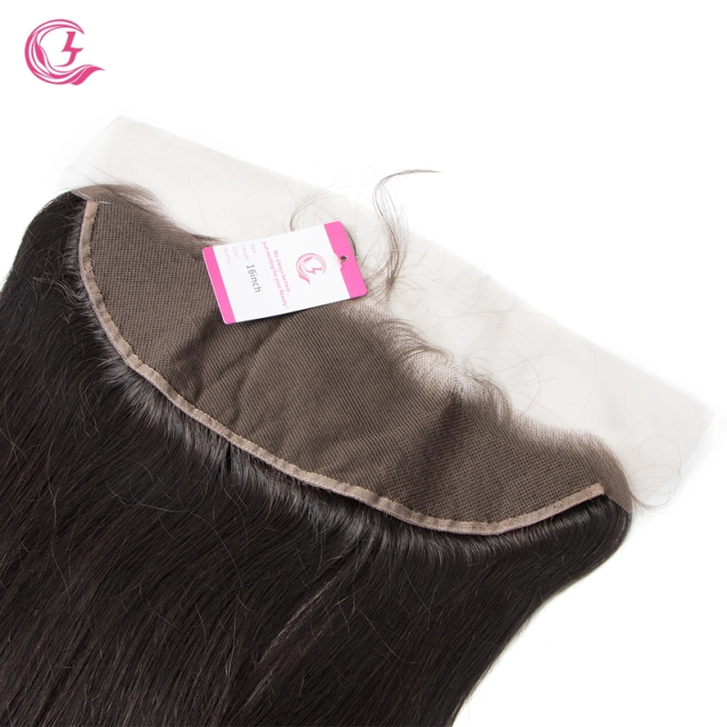 Virgin Hair of Straight 13X4 frontal  Natural black color 130 density For Medium High Market