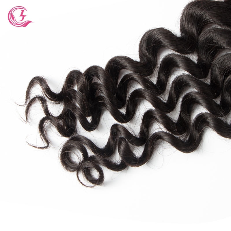 Virgin Hair of Loose Curl  4X4 closure Natural black color 130 density For Medium High Marke