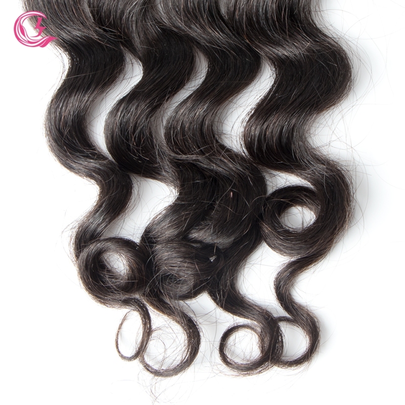 Virgin Hair of Ocean Curl  4X4 closure Natural black color 130 density For Medium High Marke