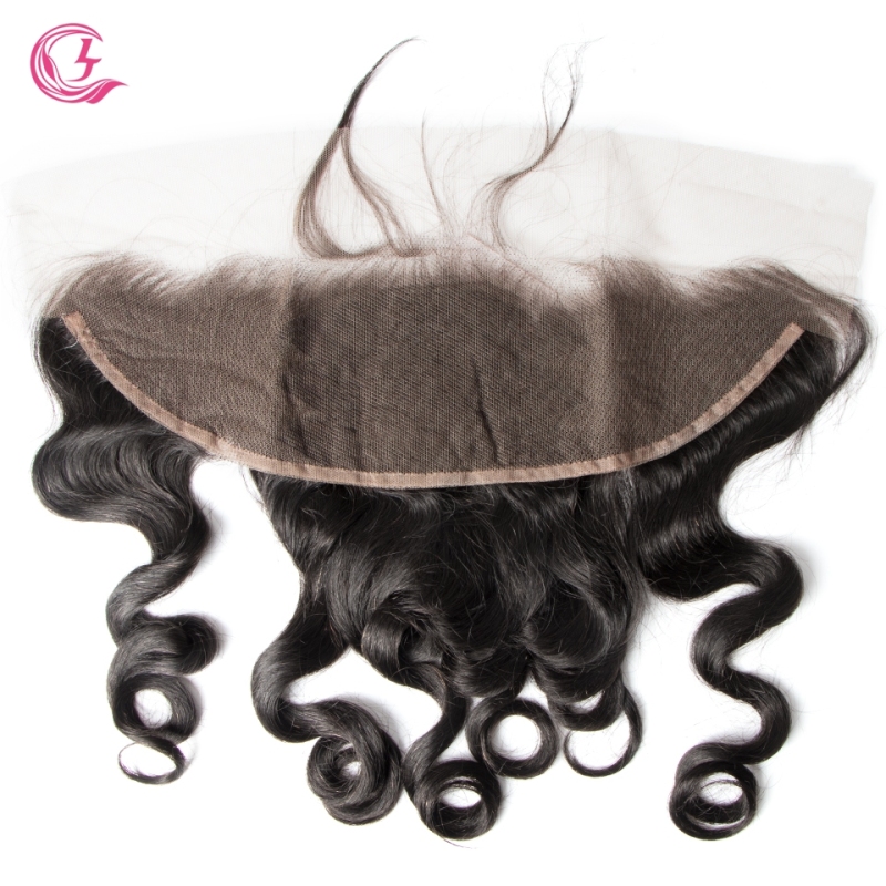 Virgin Hair of Loose Wave 13X4 frontal  Natural black color 130 density For Medium High Market