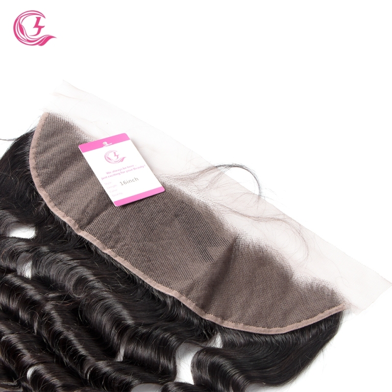 Virgin Hair of Ocean Curl 13X4 frontal  Natural black color 130 density For Medium High Market