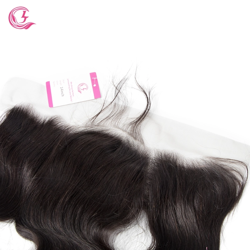 Virgin Hair of Natural Wave 13X4 frontal  Natural black color 130 density For Medium High Market