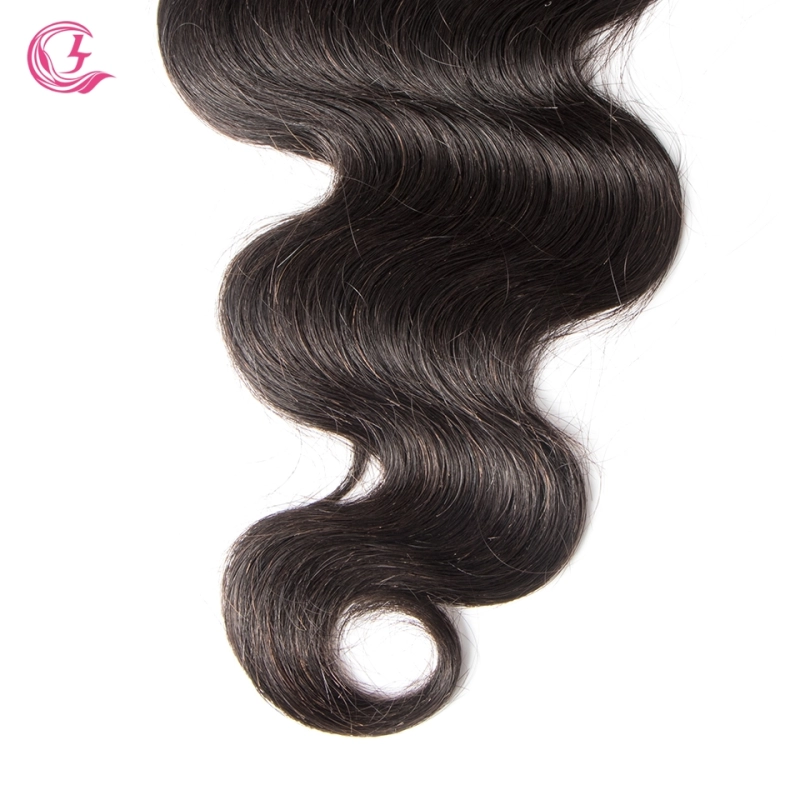 Virgin Hair of Natural Wave  4X4 closure Natural black color 130 density For Medium High Marke