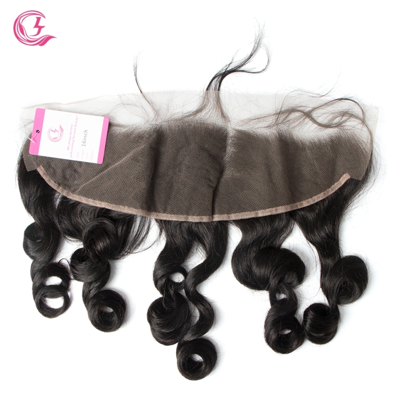 Unprocessed  Raw Hair Loose Wave 13x4 Frontal Natural Color Medium Brown 130 density