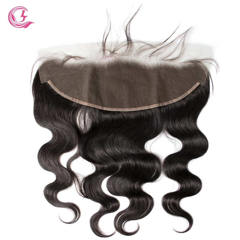 Unprocessed  Raw Hair Body  Wave 13x4 Frontal Natural Color Medium Brown 130 density