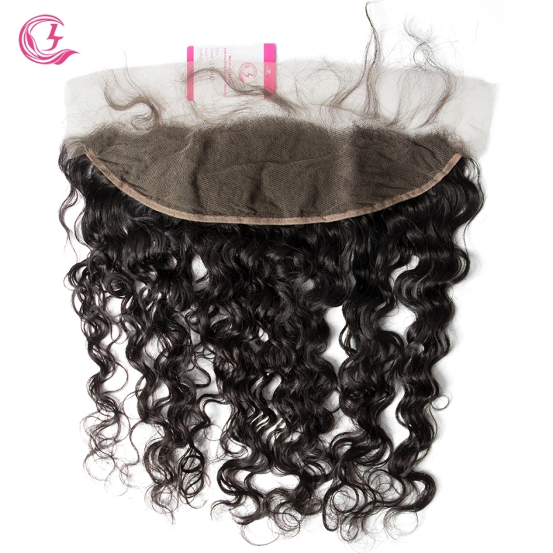 Unprocessed  Raw Hair Natural Wave 13x4 Frontal Natural Color Medium Brown 130 density