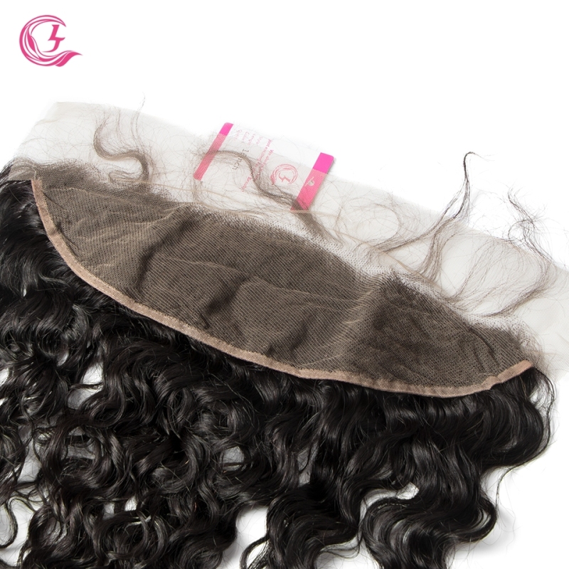 Unprocessed  Raw Hair Natural Wave 13x4 Frontal Natural Color Medium Brown 130 density