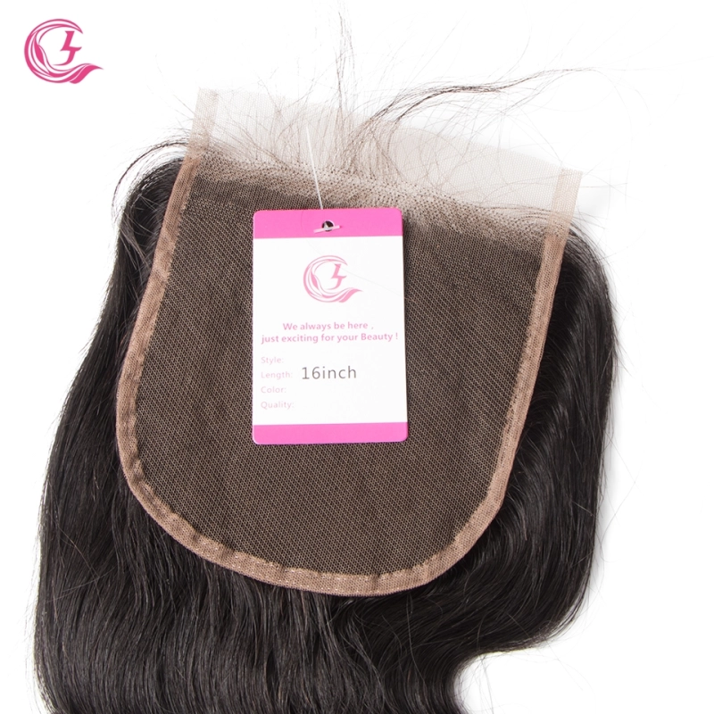 Unprocessed Virgin hair Body Wave 5x5 Closure Natural Color Medium Brown 130 density