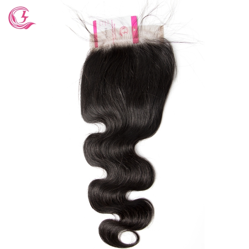 Unprocessed Raw hair Body Wave 5x5 Closure Natural Color Medium Brown 130 density