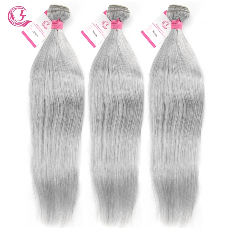 Virgin Hair of Straight Bundle Gray# 100g With Double Weft For Medium High Market