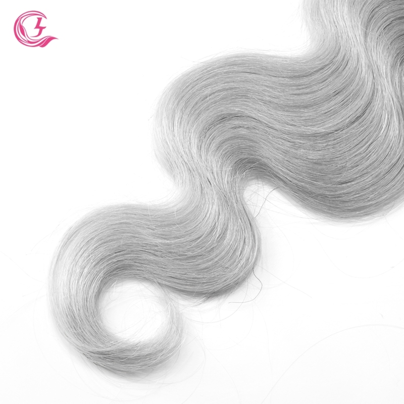 Virgin Hair of Body Wave Bundle 1b/Gray# 100g With Double Weft For Medium High Market