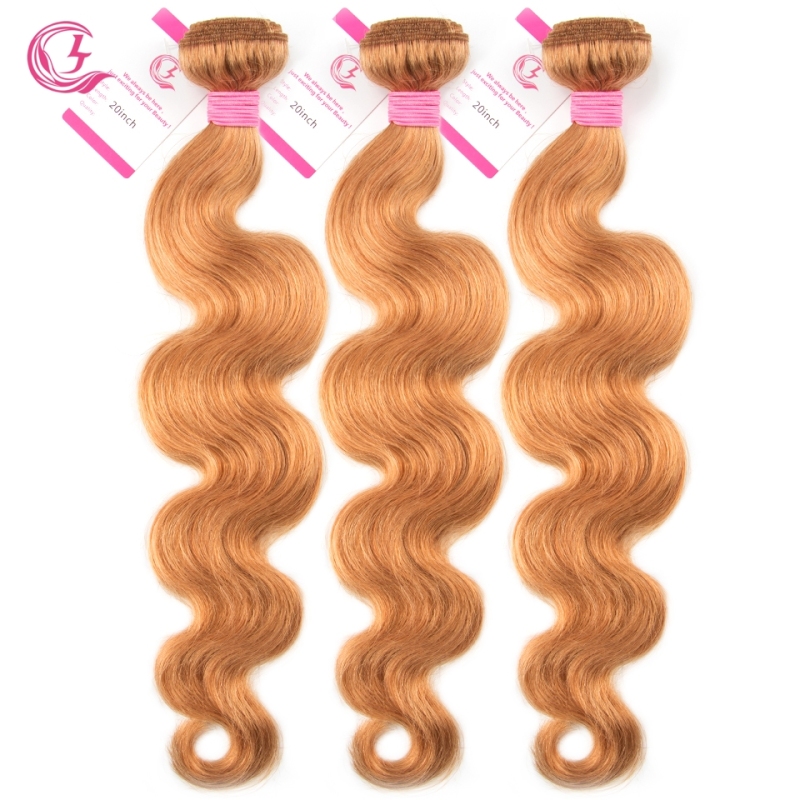 Virgin Hair of Body Wave Bundle 30# 100g With Double Weft For Medium High Market