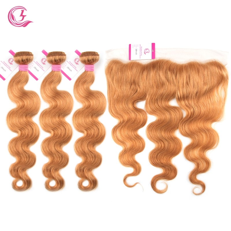 Virgin Hair of Body wave 13x4 Frontal 30# 130% density With Transparent Lace For Medium High Market