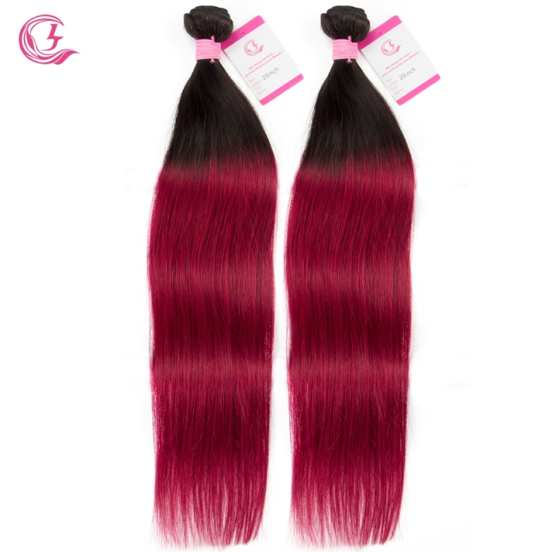 Virgin Hair of Straight Bundle 1b/99j# 100g With Double Weft For Medium High Market