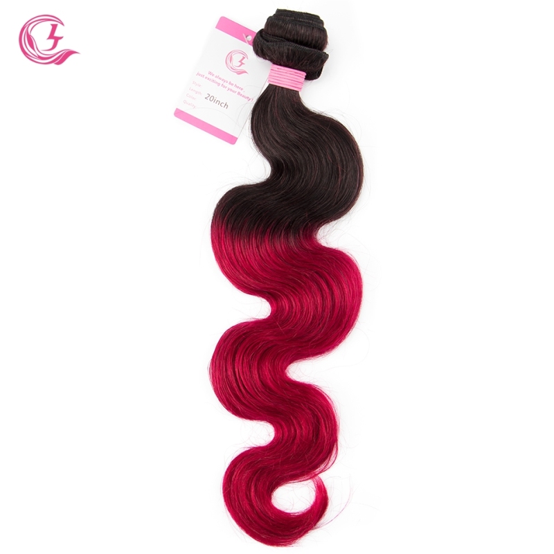 Virgin Hair of Body Wave Bundle 1b/99j# 100g With Double Weft For Medium High Market