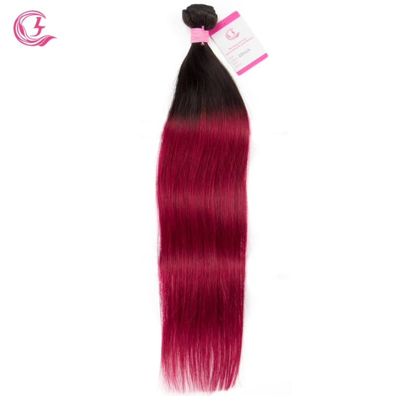 Virgin Hair of Straight Bundle 1b/99j# 100g With Double Weft For Medium High Market