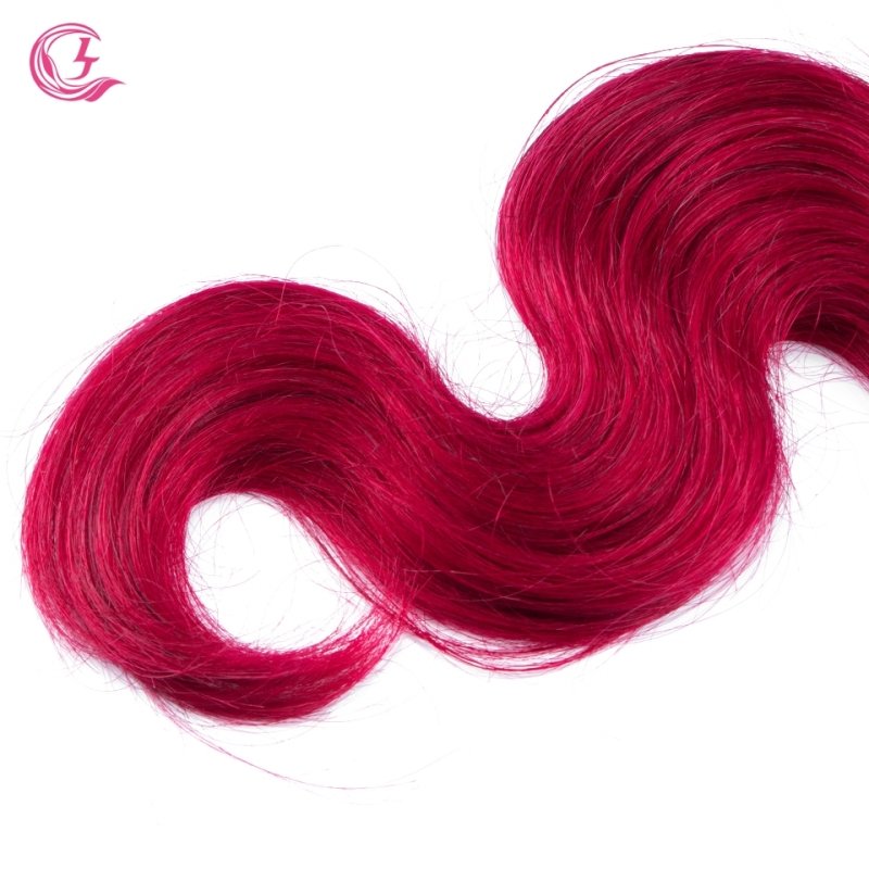 Virgin Hair of Body Wave Bundle 1b/99j# 100g With Double Weft For Medium High Market