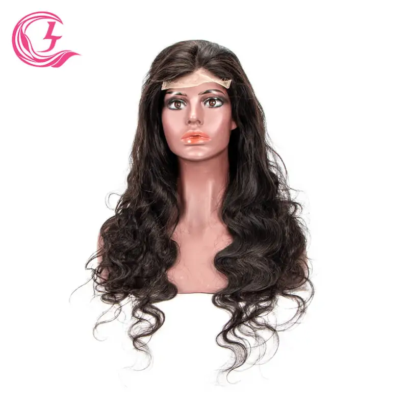 CLJhair Bodywave Brazilian 5X5 Lace Closure Human Hair Wig Naturel Raw Unprocessed Cuticle Aligned