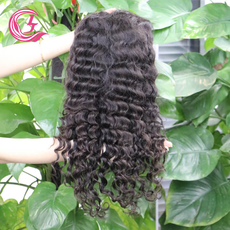 CLJhair 5X5HD Lace Deepwave Closure Human Hair Wig For Black Women