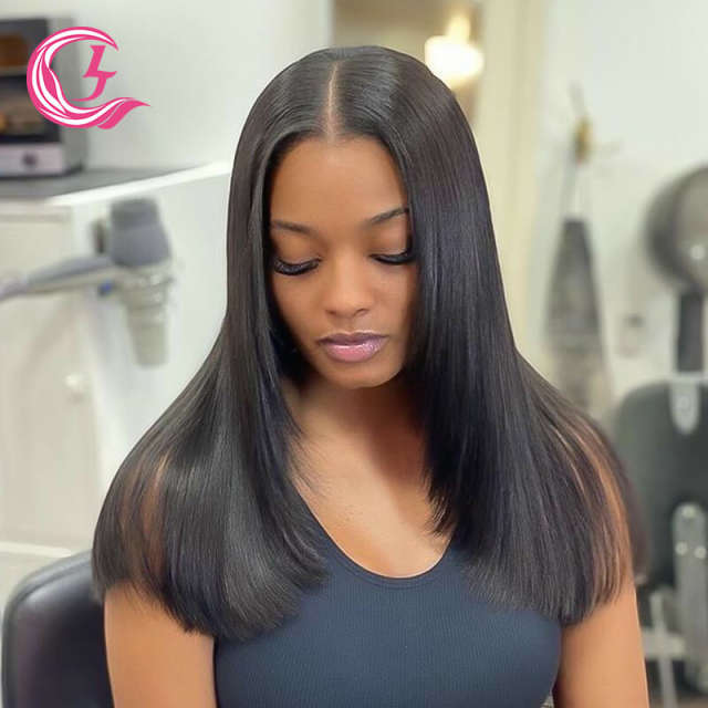 CLJhair 13X4 Straight Hd Pre Plucked Lace Front Human Hair Wig