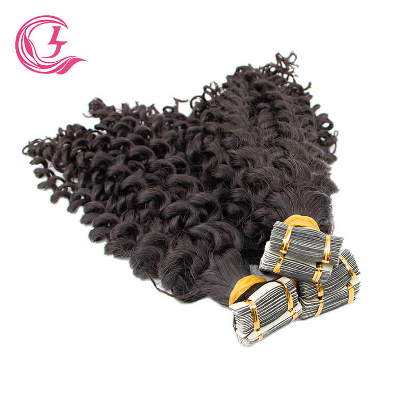 CLJhair Deep Wave Tape Ins Extensions Raw Hair For Black Women Human Hair