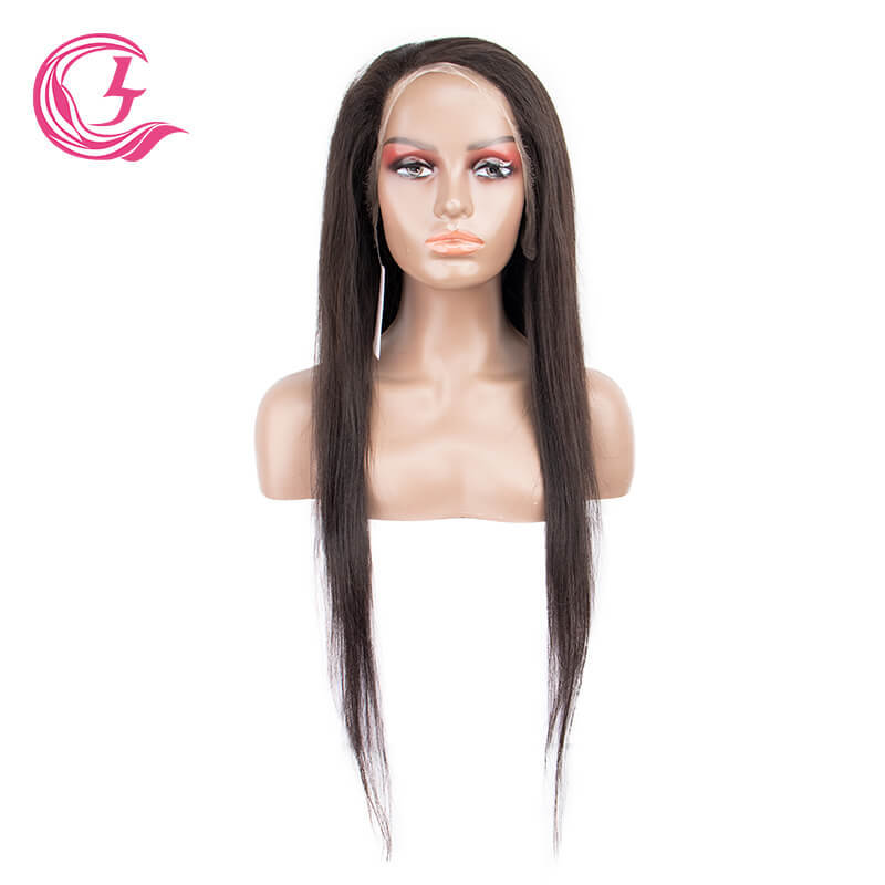 Cljhair 13X4 Straight Hd Pre Plucked Hd Lace Front 130% Density Human Peruvian Hair Wig