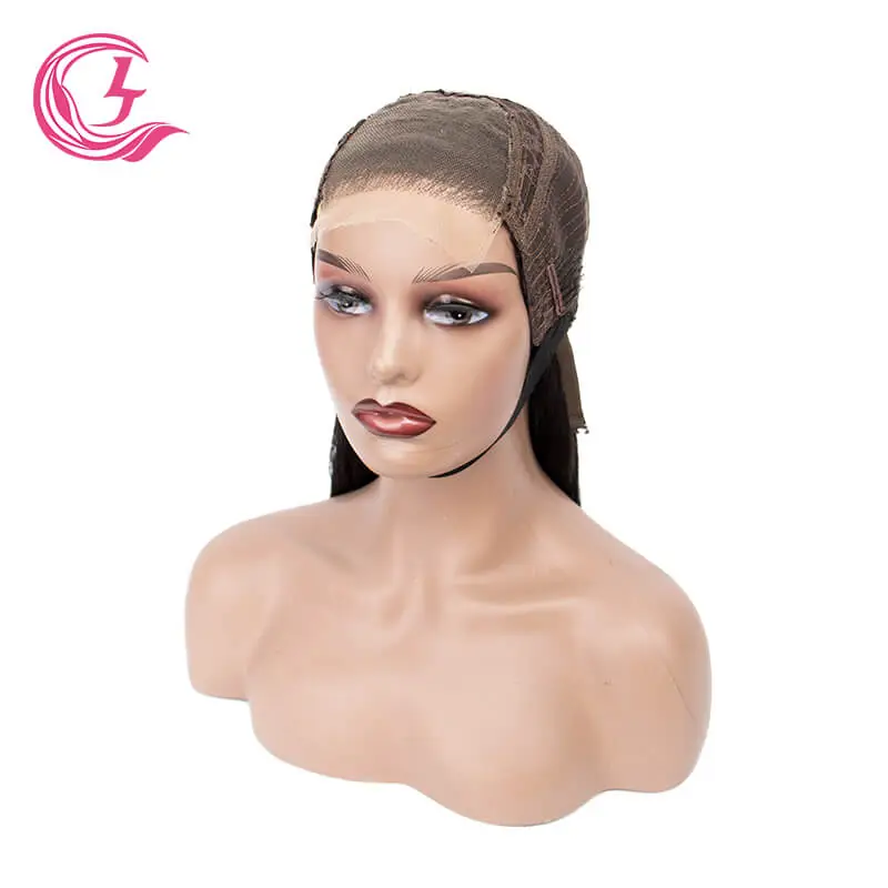 Cljhair 4X4 Deep Wave Hd Lace Closure Wigs 130% Density Unprocessed Cuticle Aligned Virgin Hair
