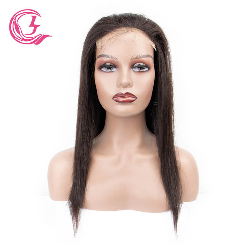 Clj Hair Hd Lace Closure Wig 5X5 Bone Straight 250% Density 15A Grade Virgin Human Hair Wigs For Black Women