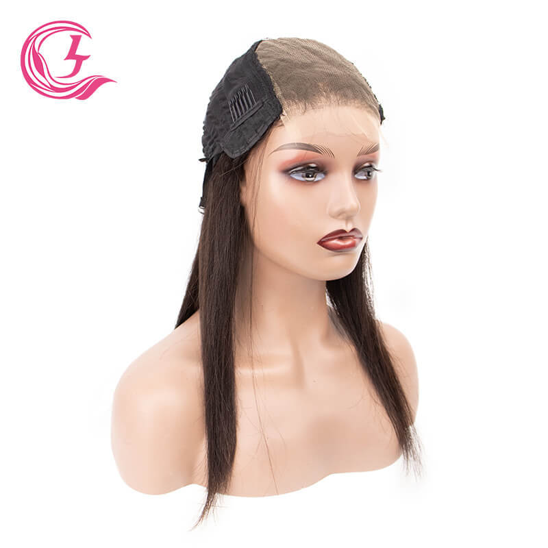 Clj Hair Hd Lace Closure Wig 5X5 Bone Straight 250% Density 15A Grade Virgin Human Hair Wigs For Black Women