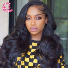 Cljhair 13X4 Body Wave Indian 130% Density Glueless Full Hd Lace Wigs For Black Women