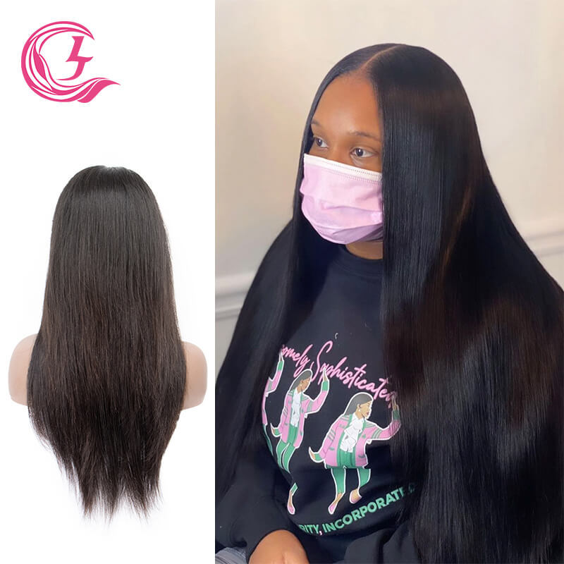 Cljhair 4X4 Bone Straight Hd Lace Closure 12A Grade Human Hair Wigs For Black Women