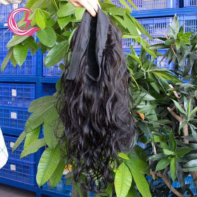 Cljhair Unprocessed Body Wave Headband Wigs Long Wavy 250% Density Cuticle Aligned Virgin Hair
